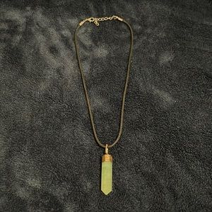 Crystal green necklace